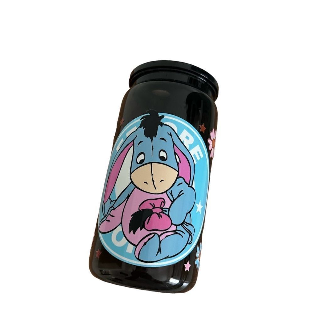 Eeyore  Cup
16oz plastic soda can
UV-DTF wrap Decal